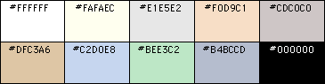 Background color swatches.